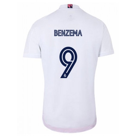 Fußballtrikots Real Madrid Karim Benzema 9 2020-2021 Kurzarm Heimtrikotsatz kaufen